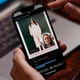 Hoan Ton-That, CEO of Clearview AI, demonstrates the company's facial recognition software using a photo of himself in New York on Tuesday, Feb. 22, 2022.